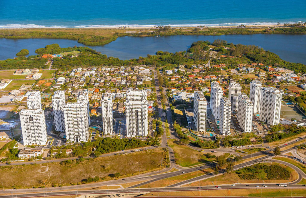 vista aérea do bairro Recreio dos Bandeirantes.