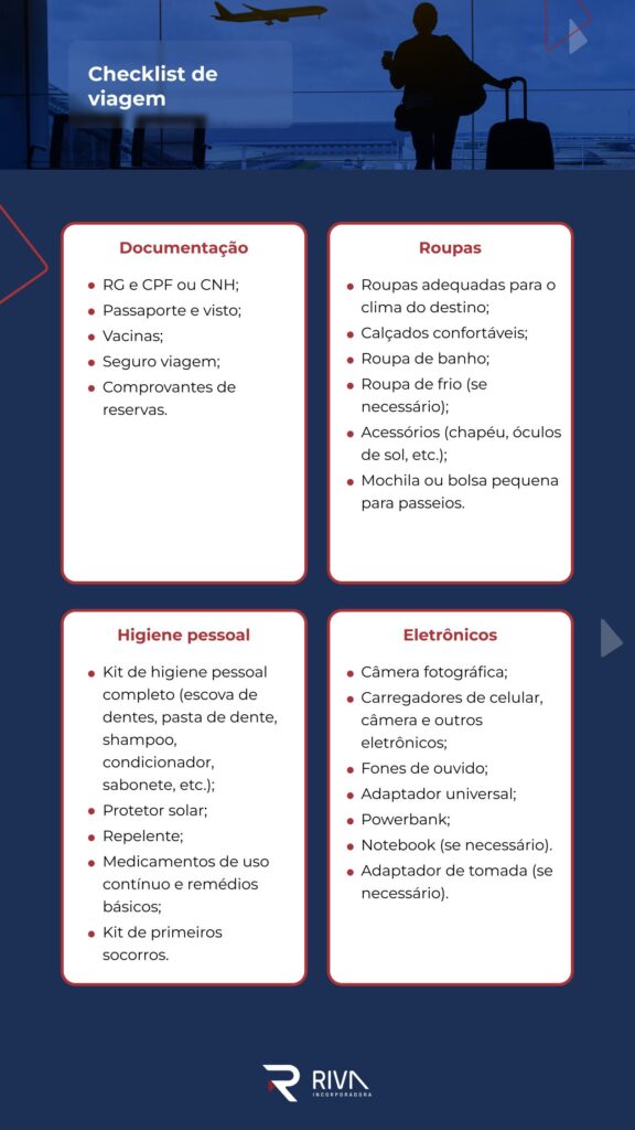 Checklist viagem: planeje-se com 5 dicas incríveis checklist de viagem