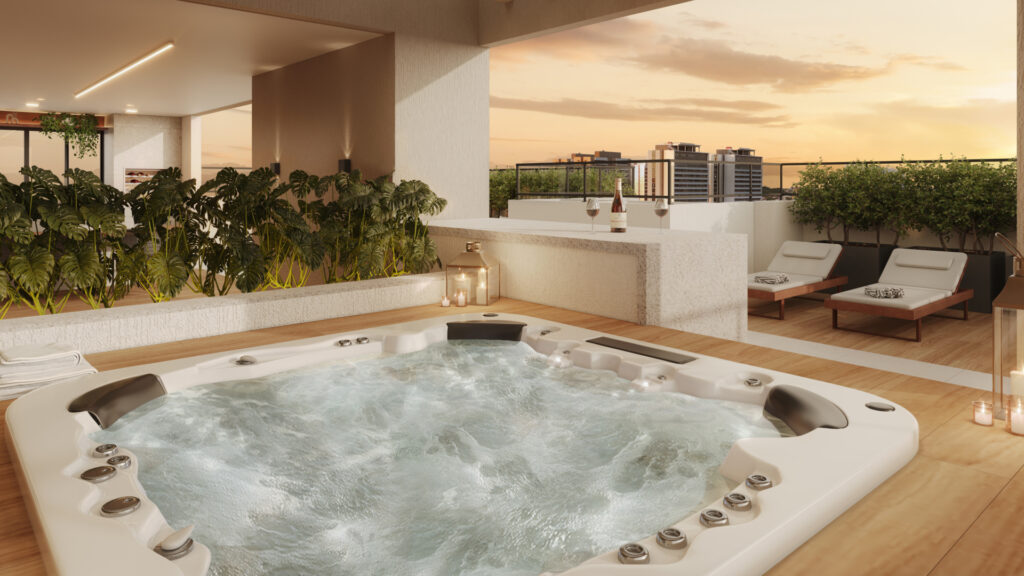 Stand de vendas: entenda o que é e o que conhecer durante a visita hidromassagem orizon rooftop riva