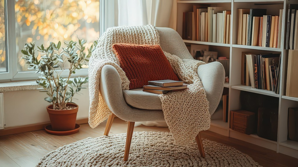 Livros na decoração: Canto de leitura