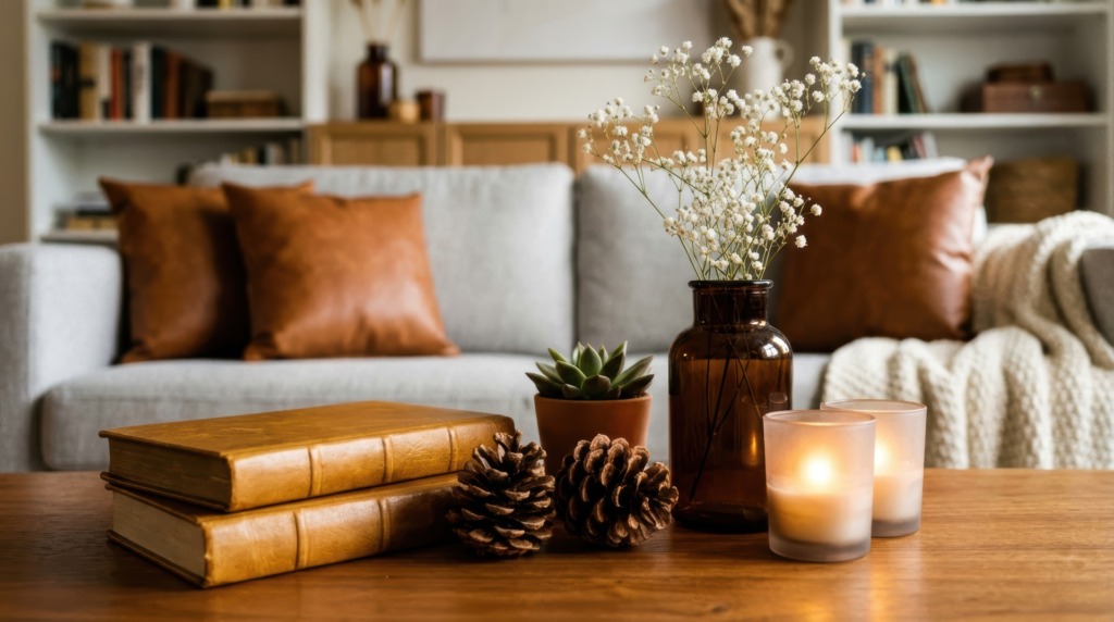 Livros na decoração: Mesa de centro com livros