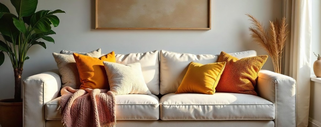 Cores do ano: Sala em bege suave